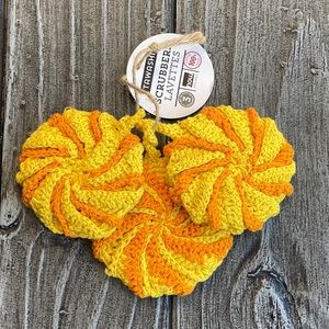 Japanese Spiral Scrubbers Sunny Yellow Set Of 3